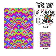 Colorful Trendy Chic Modern Chevron Pattern Multi-purpose Cards (rectangle)  by GardenOfOphir