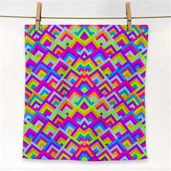 Colorful Trendy Chic Modern Chevron Pattern Face Towel by GardenOfOphir