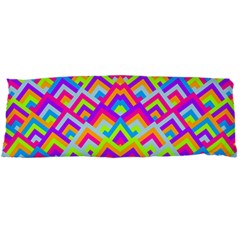 Colorful Trendy Chic Modern Chevron Pattern Body Pillow Cases Dakimakura (two Sides)  by GardenOfOphir