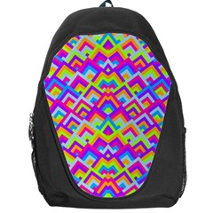 Colorful Trendy Chic Modern Chevron Pattern Backpack Bag