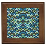 Trendy Chic Modern Chevron Pattern Framed Tiles Front