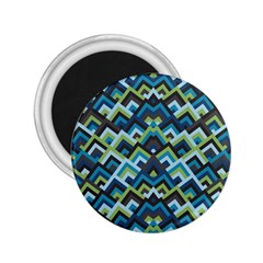 Trendy Chic Modern Chevron Pattern 2 25  Magnets by GardenOfOphir