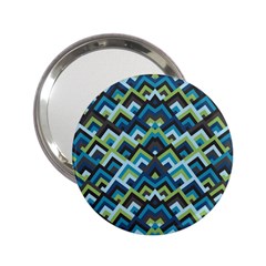 Trendy Chic Modern Chevron Pattern 2 25  Handbag Mirrors