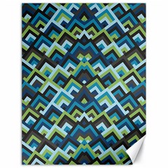 Trendy Chic Modern Chevron Pattern Canvas 18  X 24  