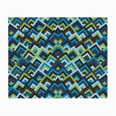 Trendy Chic Modern Chevron Pattern Small Glasses Cloth (2-side) by GardenOfOphir