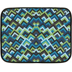 Trendy Chic Modern Chevron Pattern Fleece Blanket (mini) by GardenOfOphir