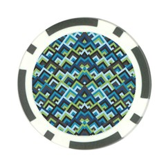 Trendy Chic Modern Chevron Pattern Poker Chip Card Guards (10 Pack) 