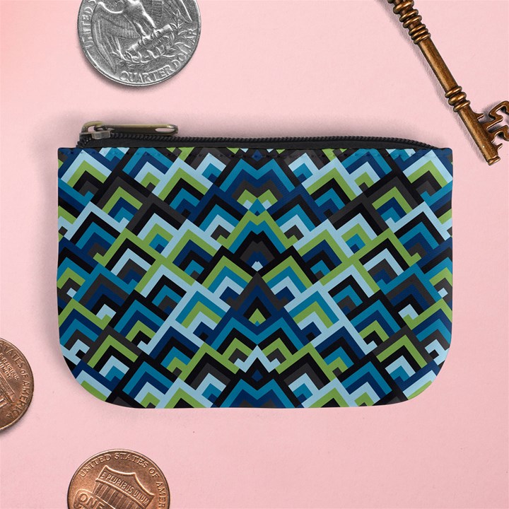 Trendy Chic Modern Chevron Pattern Mini Coin Purses