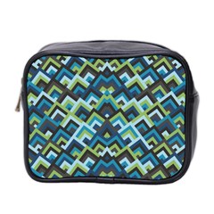 Trendy Chic Modern Chevron Pattern Mini Toiletries Bag 2-Side