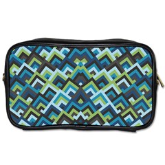 Trendy Chic Modern Chevron Pattern Toiletries Bags 2-side by GardenOfOphir