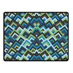 Trendy Chic Modern Chevron Pattern Fleece Blanket (Small) 50 x40  Blanket Front