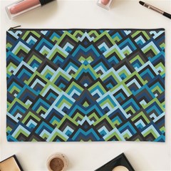 Trendy Chic Modern Chevron Pattern Cosmetic Bag (XXXL) 