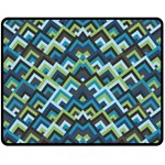 Trendy Chic Modern Chevron Pattern Double Sided Fleece Blanket (Medium)  58.8 x47.4  Blanket Front