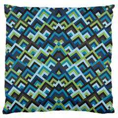 Trendy Chic Modern Chevron Pattern Large Flano Cushion Cases (one Side)  by GardenOfOphir