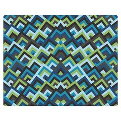 Trendy Chic Modern Chevron Pattern Double Sided Flano Blanket (medium)  by GardenOfOphir