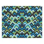 Trendy Chic Modern Chevron Pattern Double Sided Flano Blanket (Large)  80 x60  Blanket Front