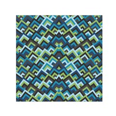 Trendy Chic Modern Chevron Pattern Small Satin Scarf (square) 