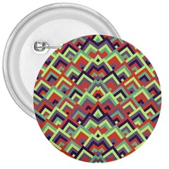 Trendy Chic Modern Chevron Pattern 3  Buttons by GardenOfOphir