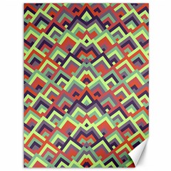 Trendy Chic Modern Chevron Pattern Canvas 36  X 48   by GardenOfOphir