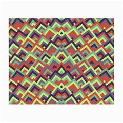 Trendy Chic Modern Chevron Pattern Small Glasses Cloth (2-side) by GardenOfOphir