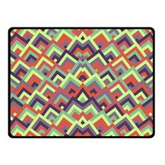 Trendy Chic Modern Chevron Pattern Fleece Blanket (small) by GardenOfOphir