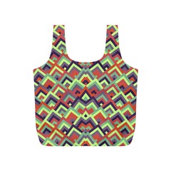 Trendy Chic Modern Chevron Pattern Full Print Recycle Bags (s)  by GardenOfOphir