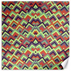 Trendy Chic Modern Chevron Pattern Canvas 16  X 16   by GardenOfOphir