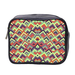 Trendy Chic Modern Chevron Pattern Mini Toiletries Bag 2-side by GardenOfOphir