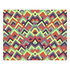 Trendy Chic Modern Chevron Pattern Double Sided Flano Blanket (large)  by GardenOfOphir