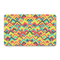 Trendy Chic Modern Chevron Pattern Magnet (rectangular)