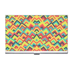 Trendy Chic Modern Chevron Pattern Business Card Holders