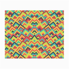 Trendy Chic Modern Chevron Pattern Small Glasses Cloth (2-side) by GardenOfOphir