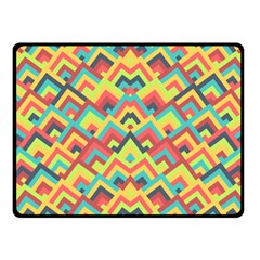 Trendy Chic Modern Chevron Pattern Fleece Blanket (small) by GardenOfOphir