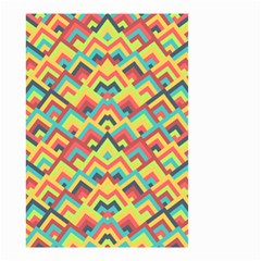 Trendy Chic Modern Chevron Pattern Small Garden Flag (two Sides)