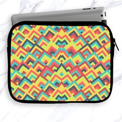 Trendy Chic Modern Chevron Pattern Apple Ipad 2/3/4 Zipper Cases by GardenOfOphir