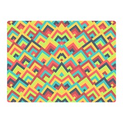 Trendy Chic Modern Chevron Pattern Double Sided Flano Blanket (mini) 