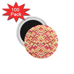 Trendy Chic Modern Chevron Pattern 1 75  Magnets (100 Pack) 