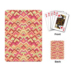 Trendy Chic Modern Chevron Pattern Playing Card