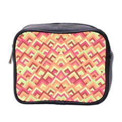 Trendy Chic Modern Chevron Pattern Mini Toiletries Bag 2-side