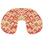 Trendy Chic Modern Chevron Pattern Travel Neck Pillows Front