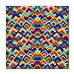 Trendy Chic Modern Chevron Pattern Tile Coasters Front