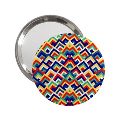 Trendy Chic Modern Chevron Pattern 2 25  Handbag Mirrors by GardenOfOphir