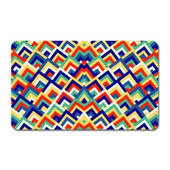 Trendy Chic Modern Chevron Pattern Magnet (rectangular) by GardenOfOphir