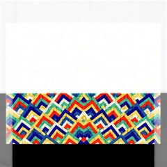 Trendy Chic Modern Chevron Pattern Rectangular Jigsaw Puzzl by GardenOfOphir