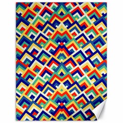 Trendy Chic Modern Chevron Pattern Canvas 18  X 24   by GardenOfOphir