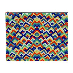 Trendy Chic Modern Chevron Pattern Cosmetic Bag (xl) by GardenOfOphir