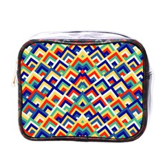 Trendy Chic Modern Chevron Pattern Mini Toiletries Bags by GardenOfOphir