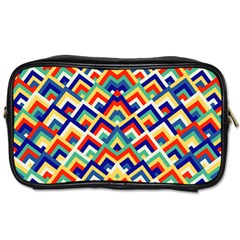 Trendy Chic Modern Chevron Pattern Toiletries Bags