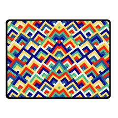 Trendy Chic Modern Chevron Pattern Fleece Blanket (small) by GardenOfOphir