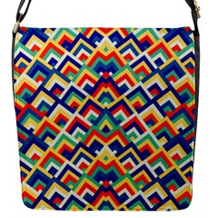 Trendy Chic Modern Chevron Pattern Flap Messenger Bag (s)